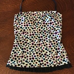 Hula Honey Tankini Swim Top Ruffled and Sassy